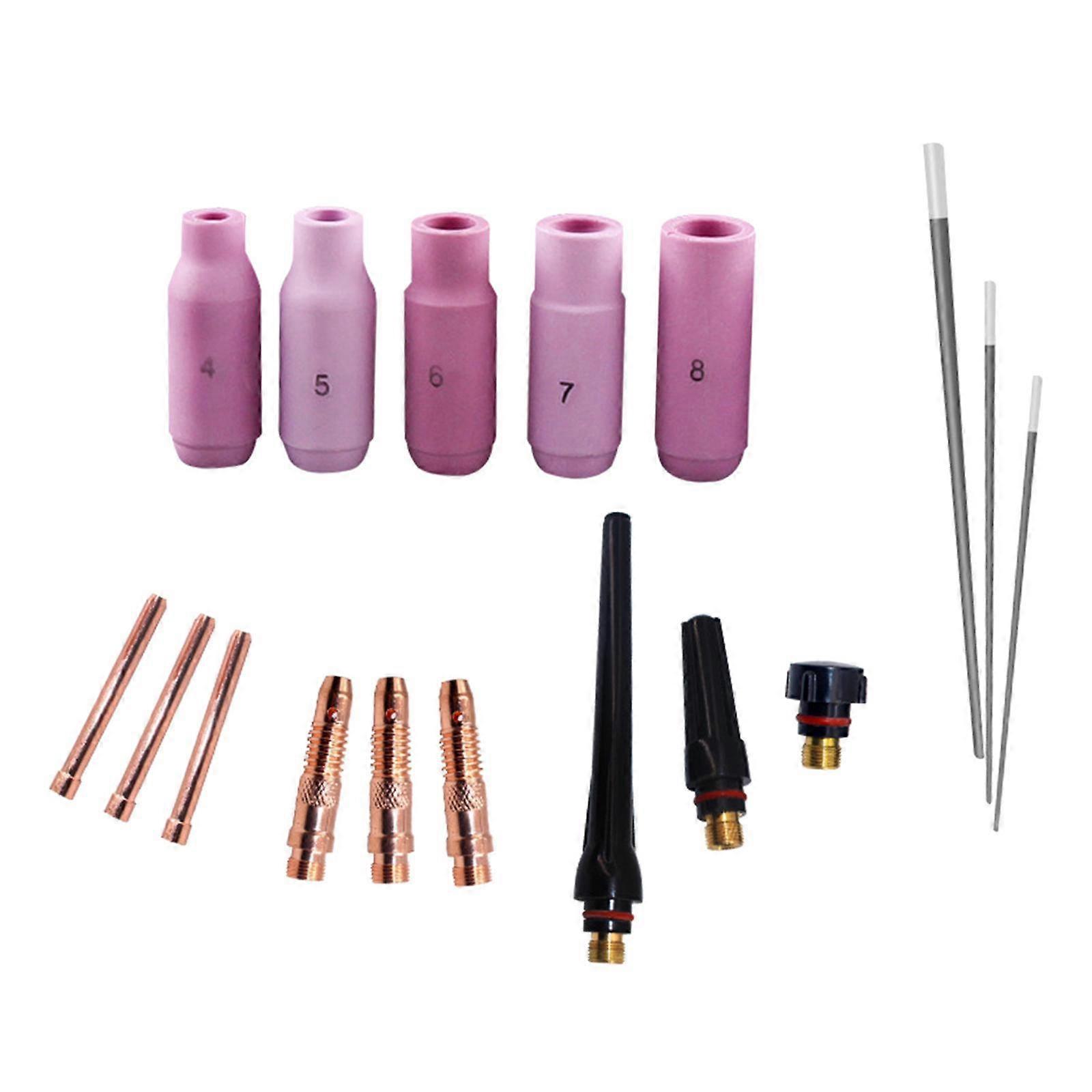 17 Pieces Torch Welding Kit Welding Torch for WP-17 WP-18 WP-26