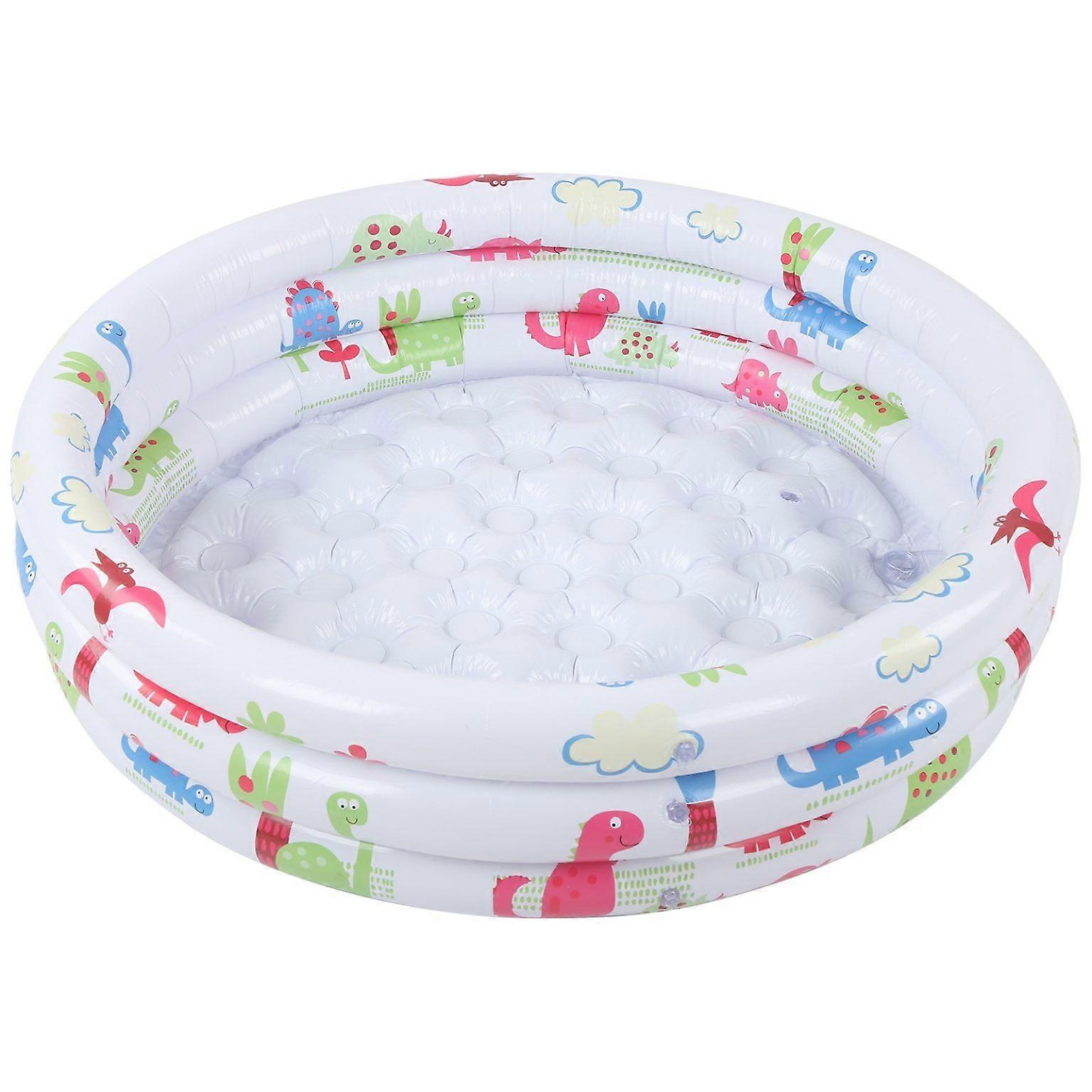 90cm Inflatable Baby Pool - Round Dinosaur Pattern Swimming Pool