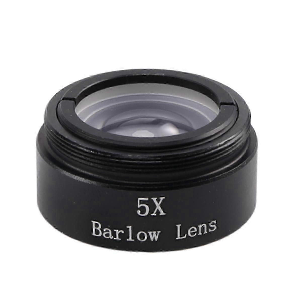 Barlow Lens 5X for Any M28X0.6 Thread 1.25inch Telescope Eyepiece Astronomy Diagonal Extender Tube or Camera Adapter JP