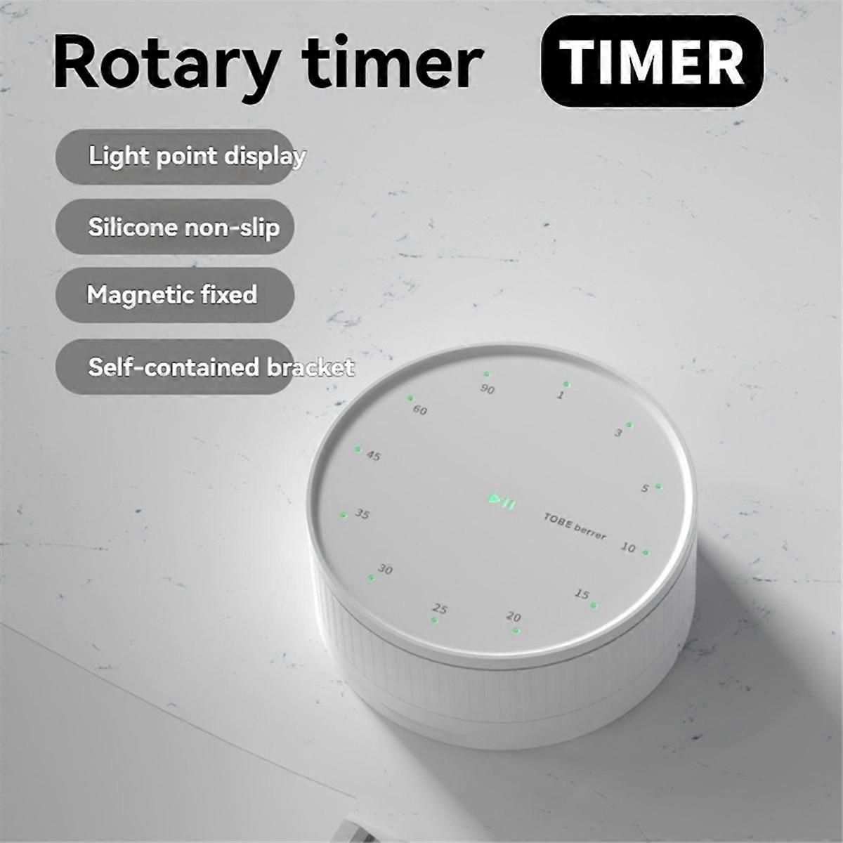 Multifunctional Kitchen Timer Baking Management Alarm Timer White
