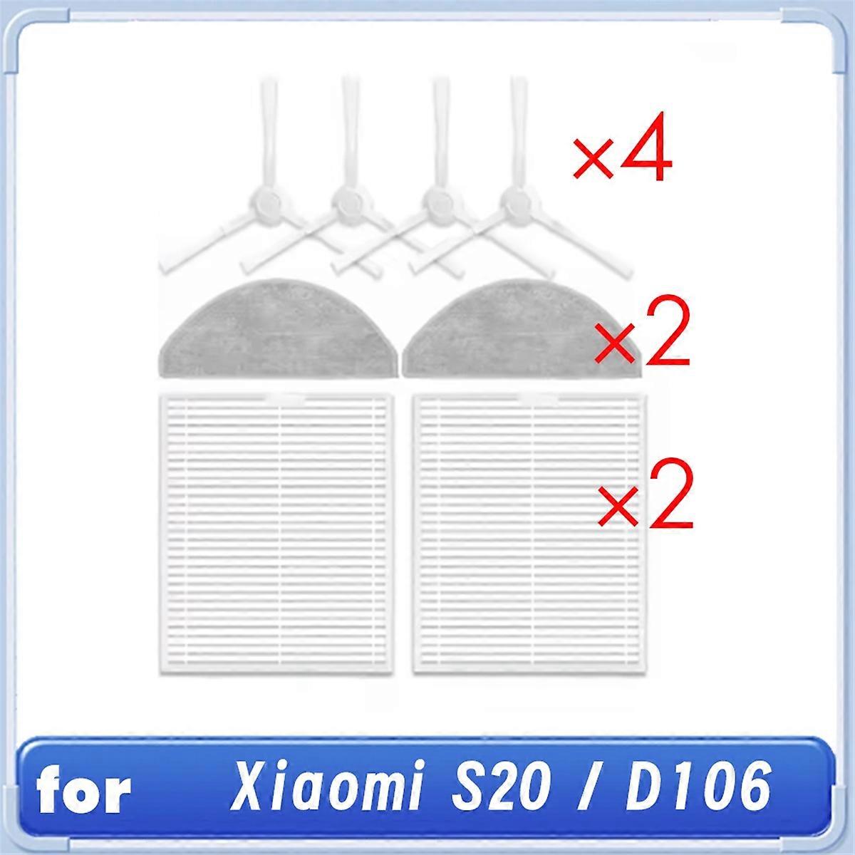 8 Pcs for S20 / D106 Robot Vacuum Cleaner Cleaning Kit
