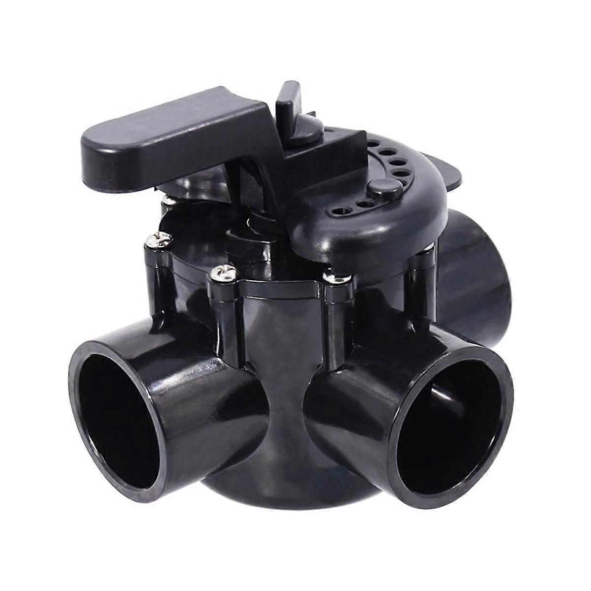 3-Way Diverter Valve with 1-1/2In ID&2In OD PVC Pipe Diverter Valve
