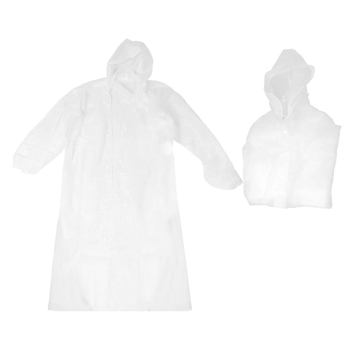 2 Pack Rain Ponchos for Men Women Adults with Elastic Sleeves