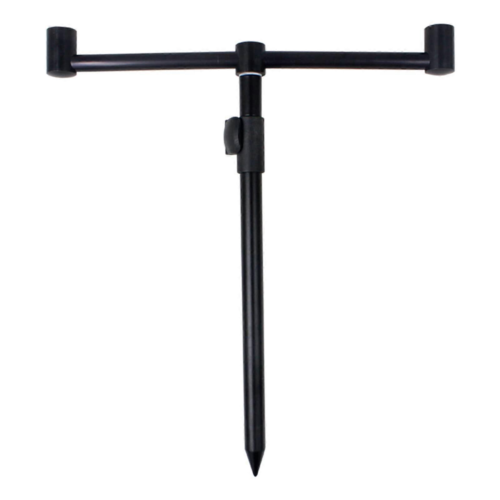 Fishing Bank Rod Holder - Adjustable Extending Aluminum Carp Rod Holder with Bite Alarm Compatibility and Pole Rest Features