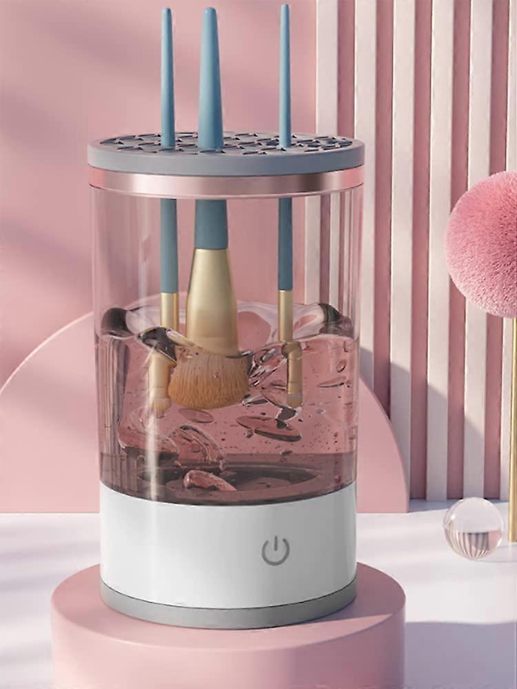 USB Powered Automatic Makeup Brush Cleaner for Quick and Easy Cleaning of Cosmetic Brushes, Compatible with All Brush Sizes
