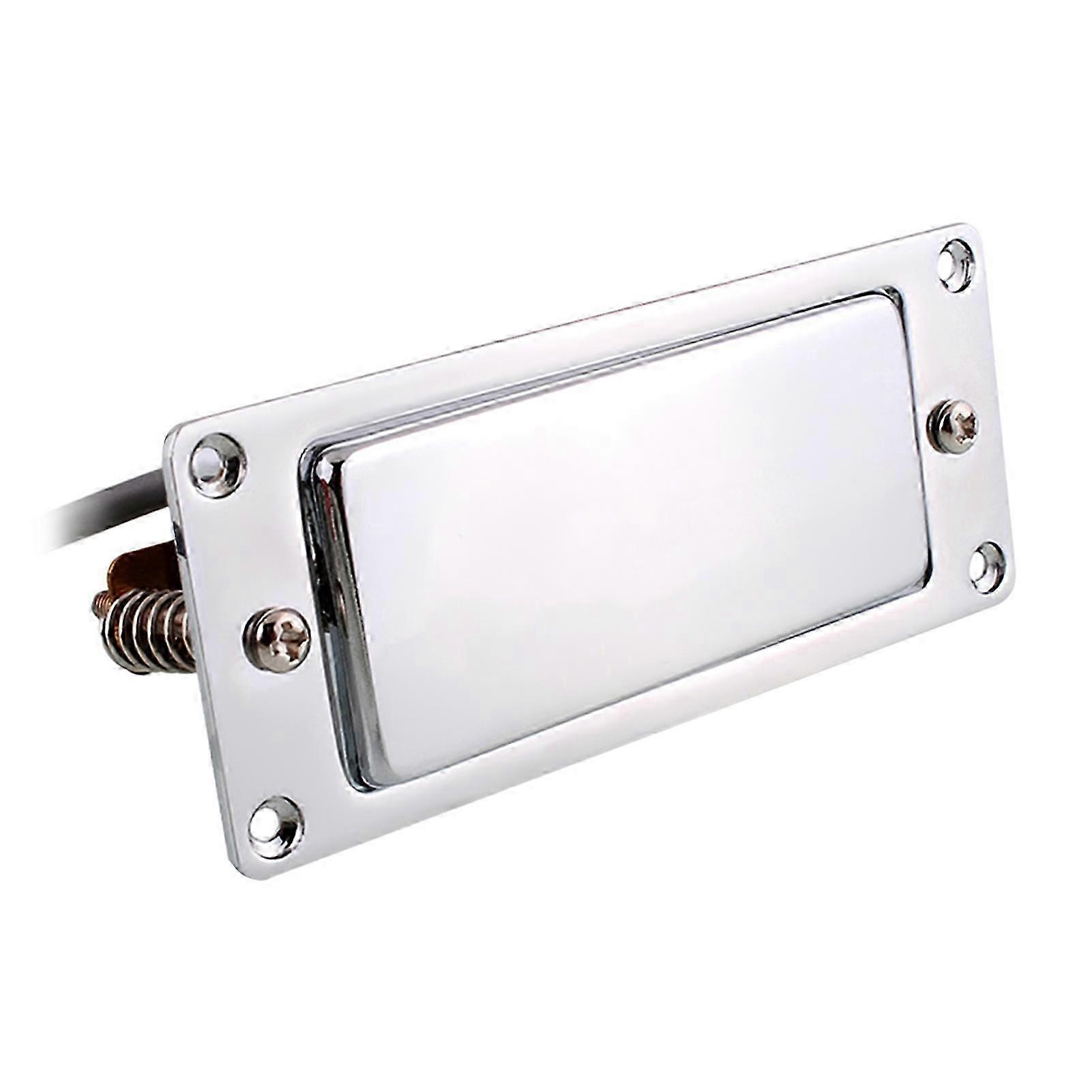 ميني Humbucker بيك اب كيت متوافقة مع ليرة لبنانية الغيتار الكهربائية الرقبة جسر لفائف بيك اب كروم مطلي
