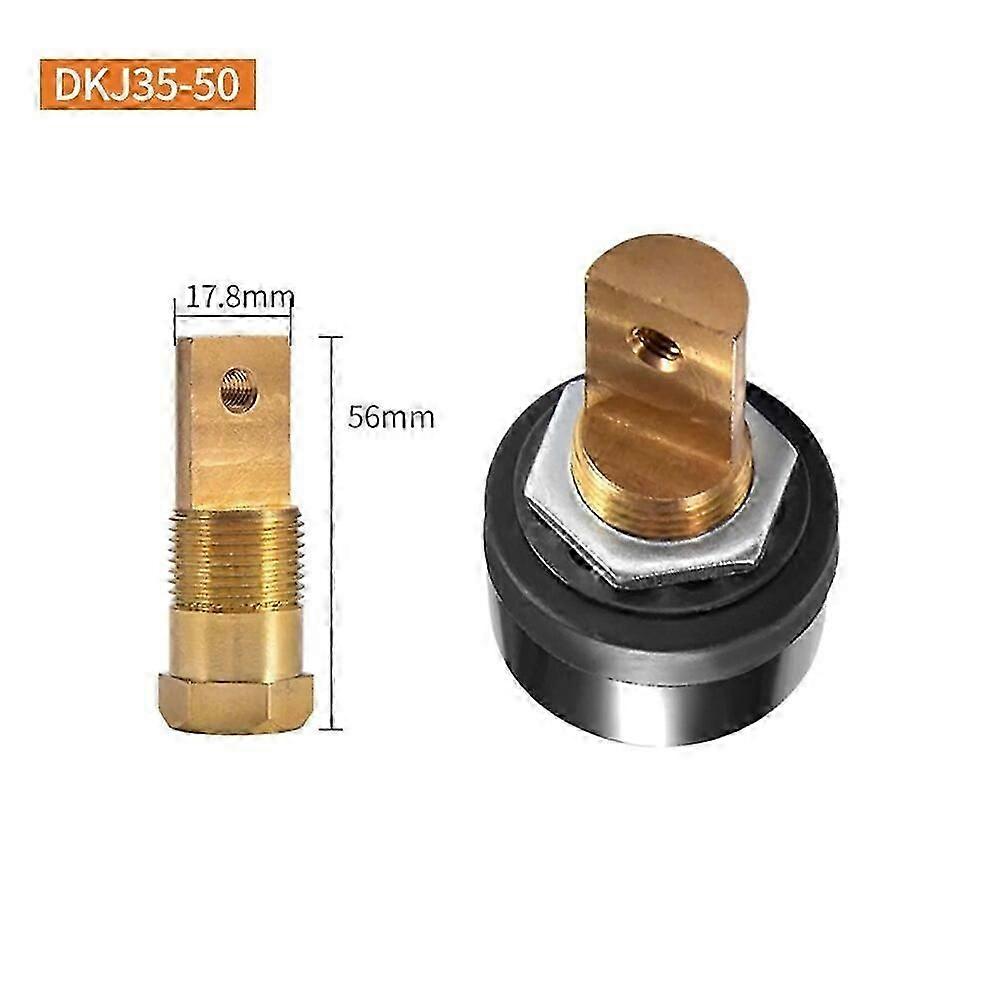 Apply 1pcs Single Plate European Rear Plate Fast Connector Socket DKJ10-25 35-50 Welding Machine Front/rear Panel Quick Connector Tool