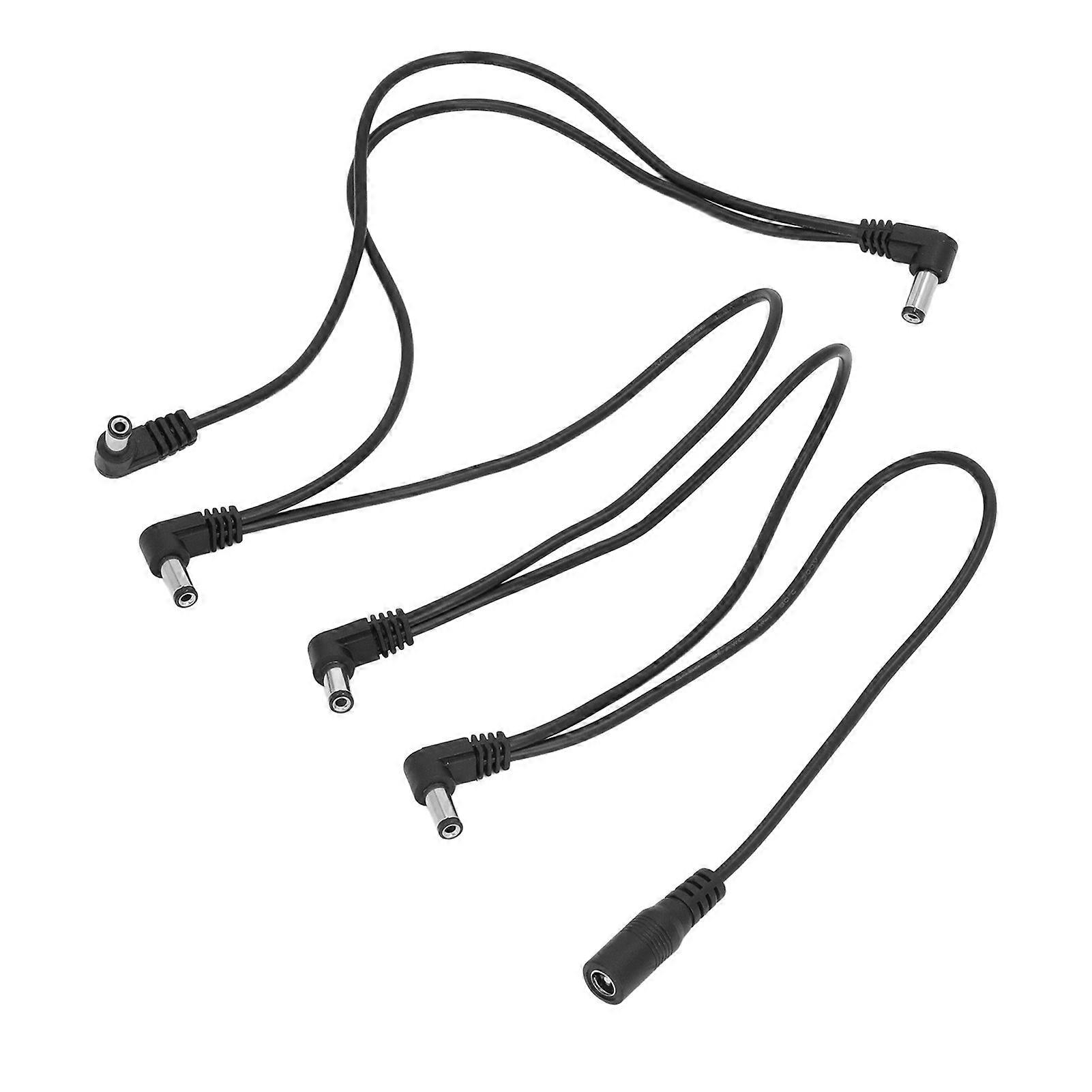 1 To 5 Guitar Effect Pedal Power Supply Splitter 5 Way Right Angle Plug Effects Pedal Power Cable