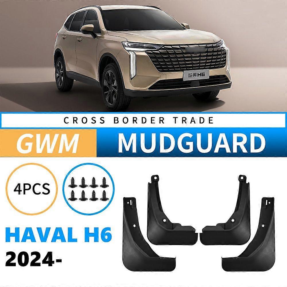 con Applicable To Gwm Haval H6 2024 Soft Rubber Splasher Car Tire Fender