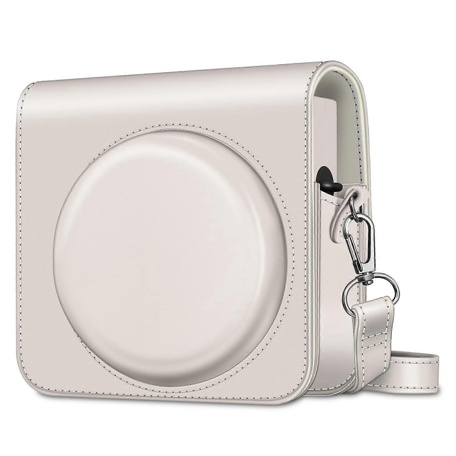 Protective Case for Fujifilm Instax Square SQ40 SQ1 Instant Camera - Premium Vegan Leather with Adjustable Strap and Removable Design