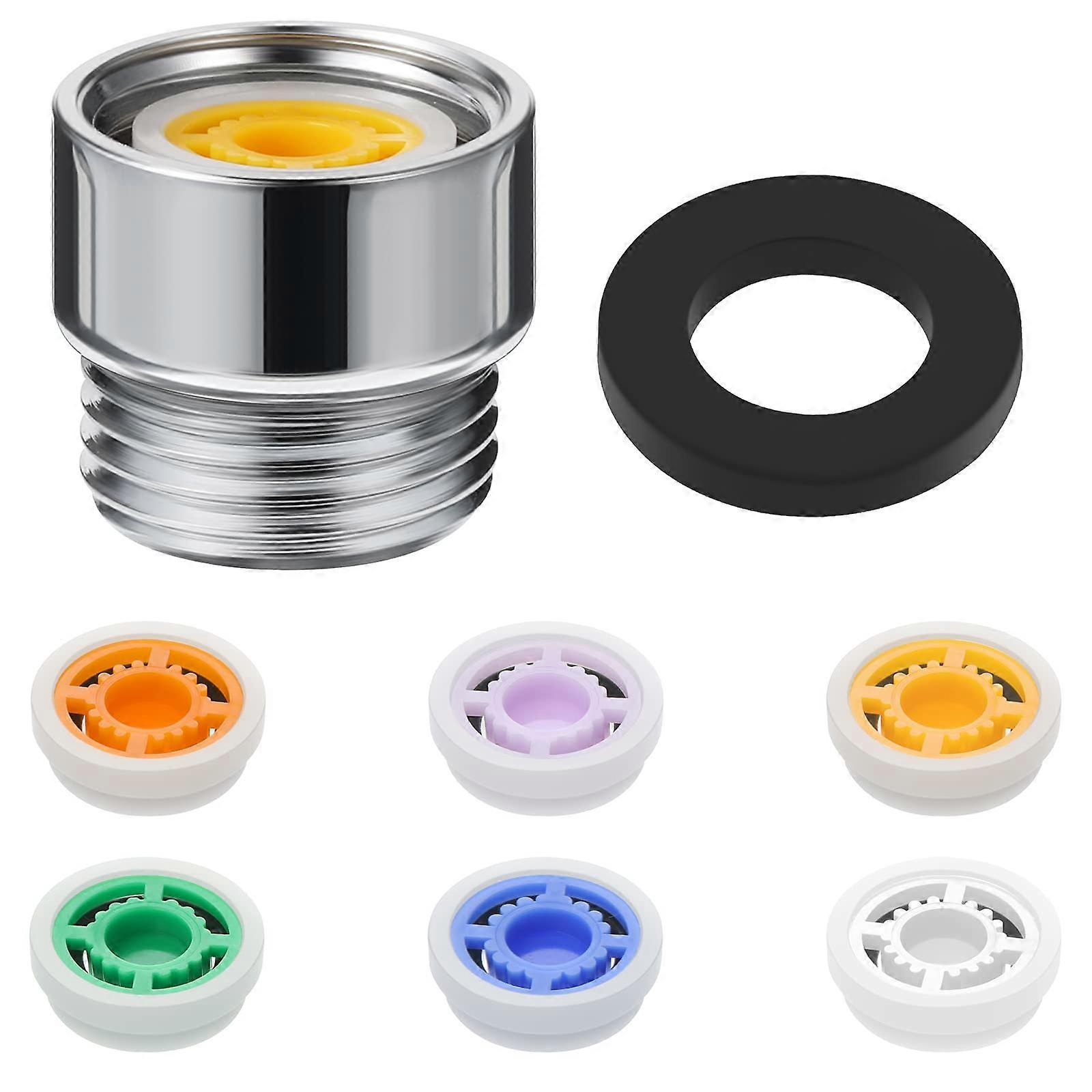 Shower Flow Reducer Set 7-Piece Water-Saving Flow Restrictor Kit For Standard Shower Arms