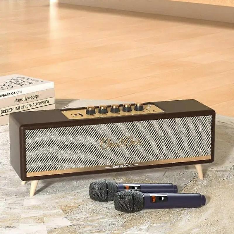 Oneder D8 Wireless Retro Dual Microphone Bluetooth Speaker
