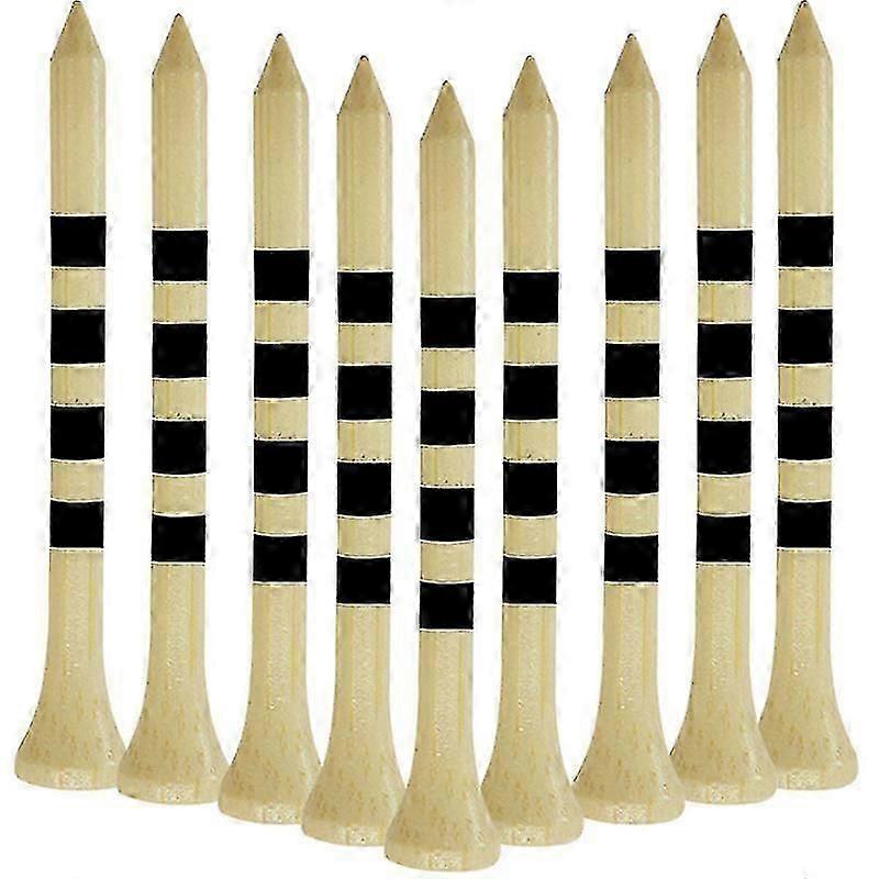 100pcs Golf Tees, Reduce Friction & Side Spin-stable & Durable Natural