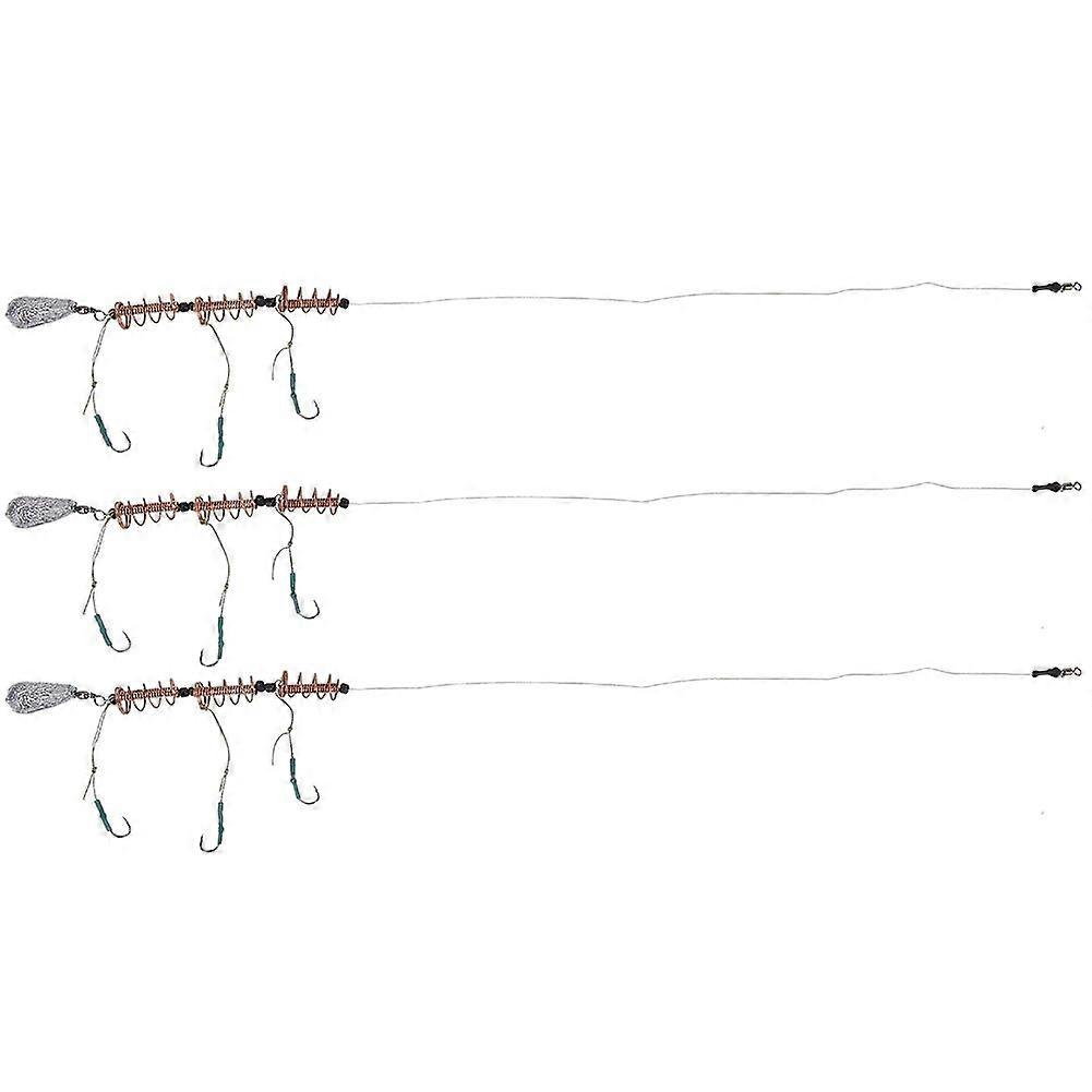 3 Pcs Spring Holder with Lead Sinker for Carp Fishing