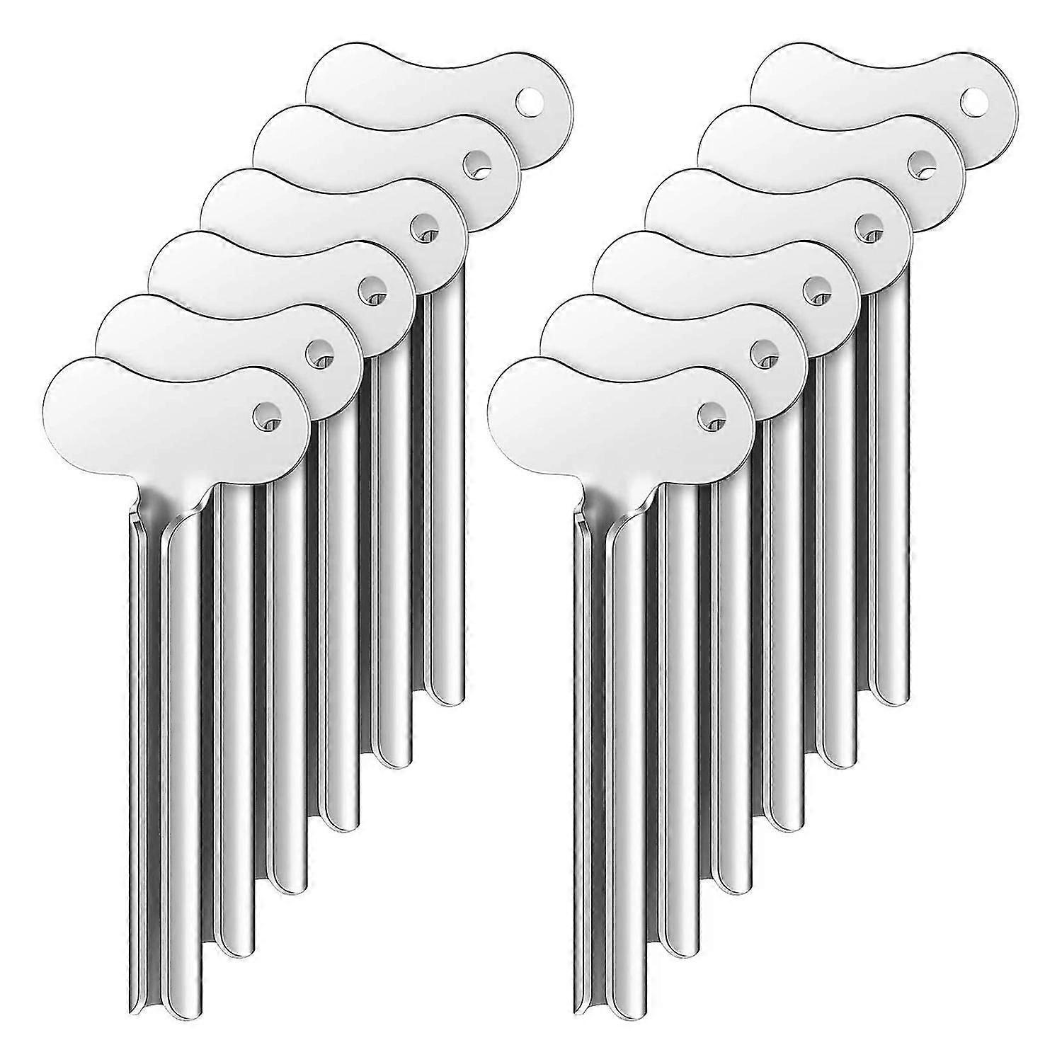 12 Metal Tube Squeezer Toothpaste Squeezer Metal Tube Roller Paint Squeeze Gadget