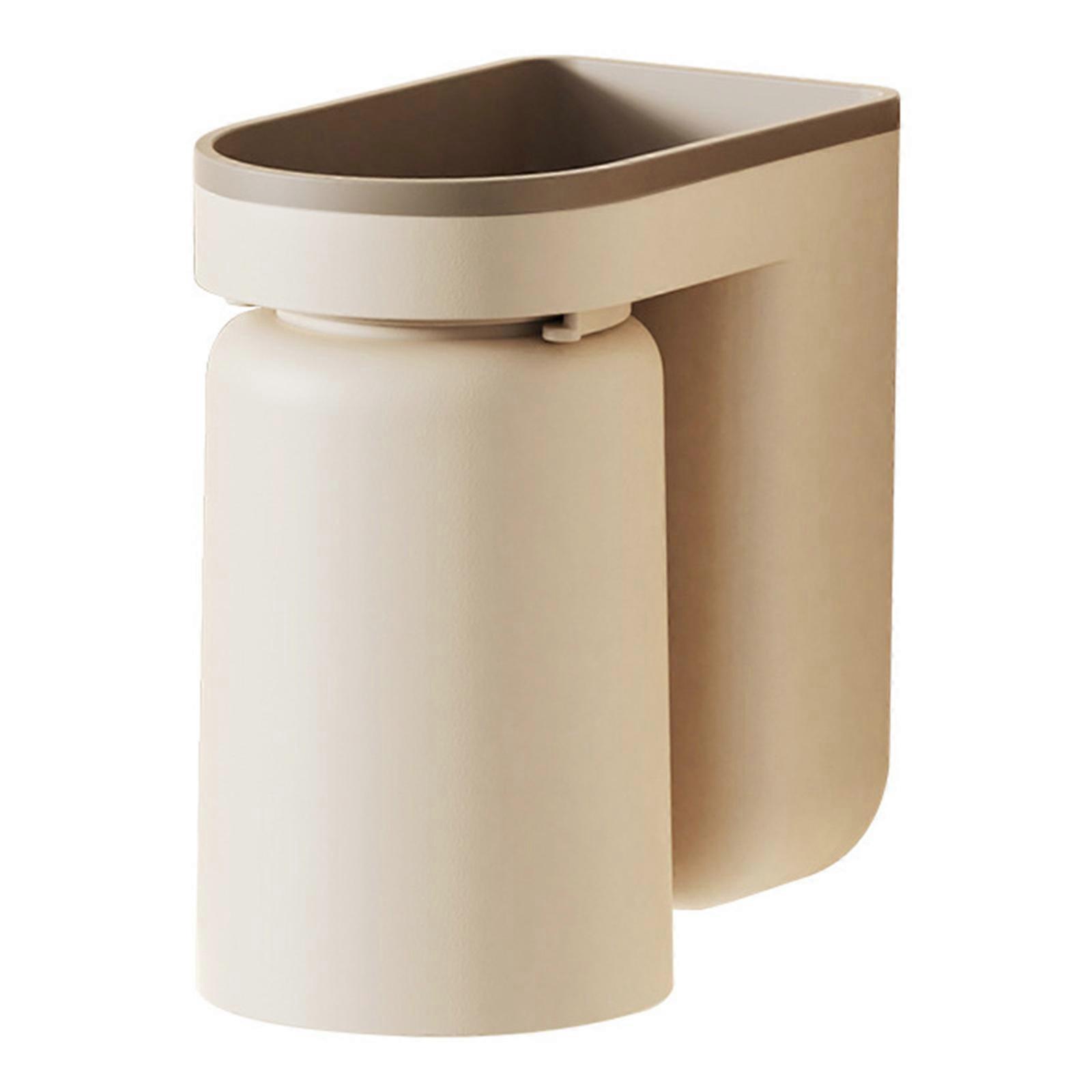 壁掛け式歯ブラシホルダー、自己接着デザイン、穴あけなし、バスルームとキッチン用バスルームオーガナイザー ホワイト