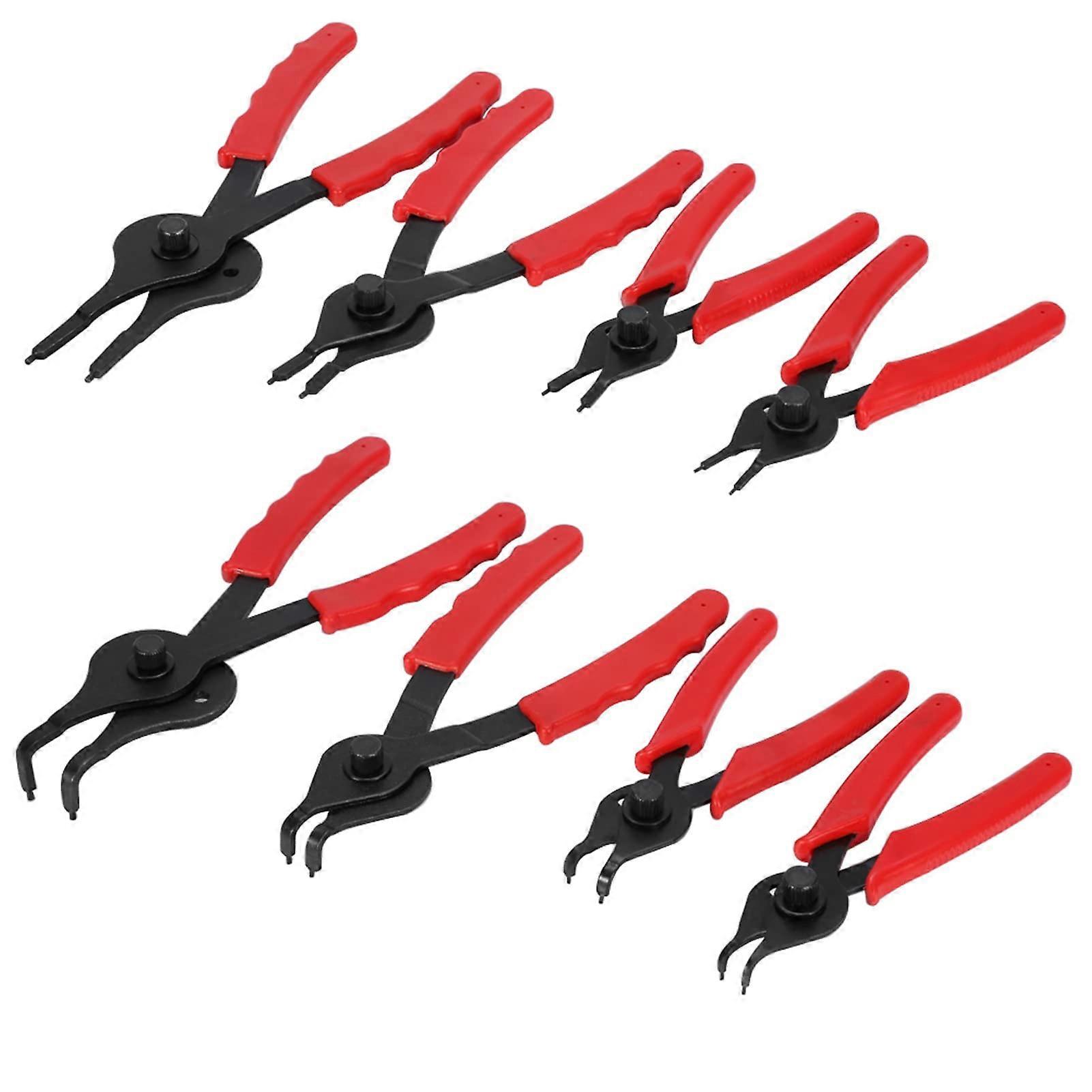 Snap Ring Pliers Set 11 Pieces Universal Mechanical Internal External Circlip Tool Kit with Storage Box for Easy Organization