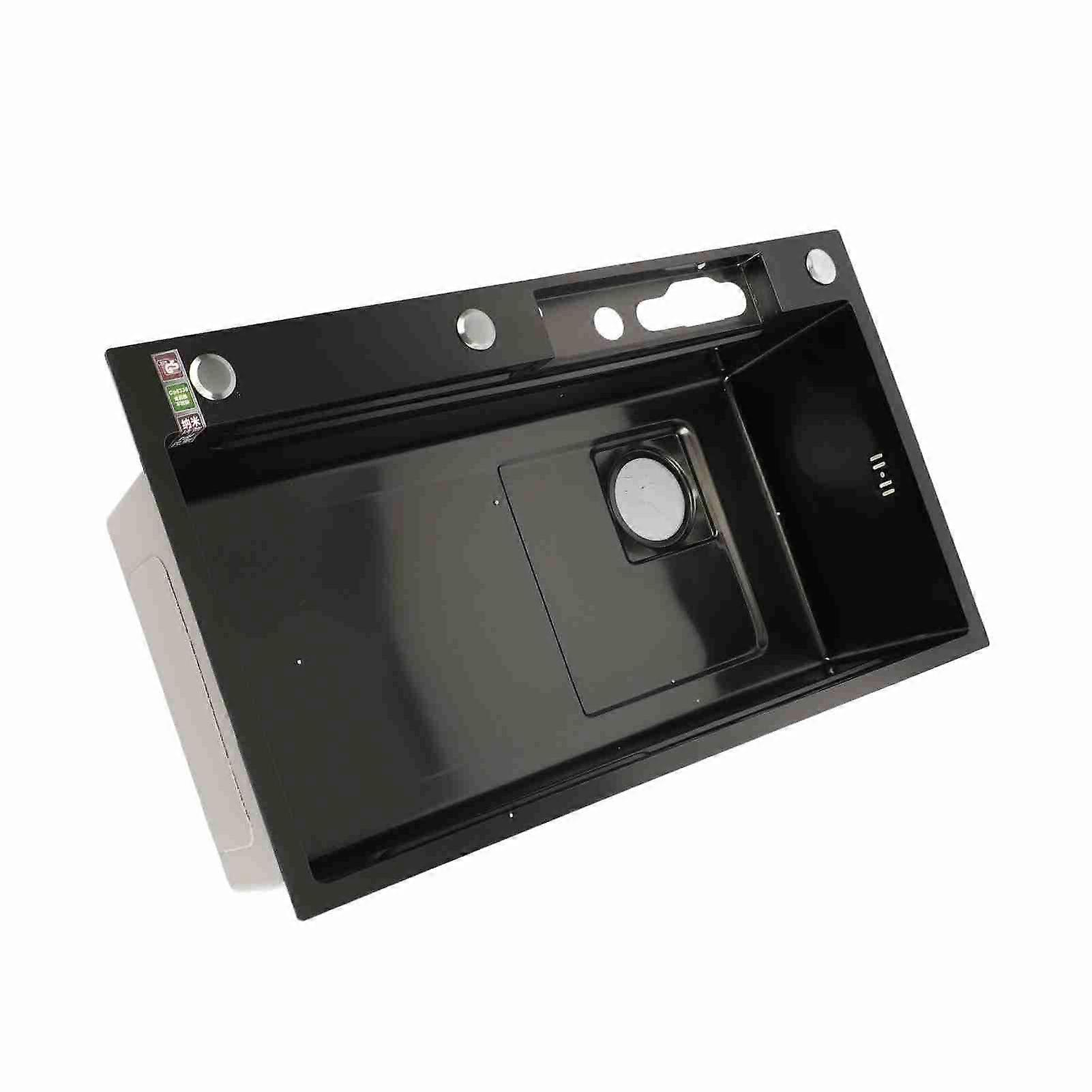 Smart køkkenvask Professionel rustfrit stål fortykket børstet overflade Stor kapacitet Håndvask Digital Display Køkkenvask