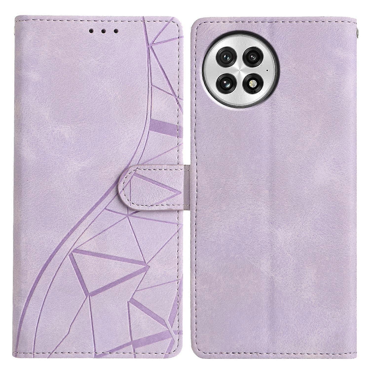 Triangles Embossed Leather Phone Case