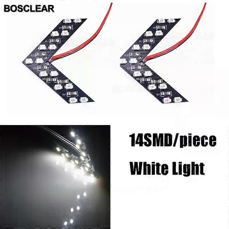 14 SMD LED Arrow Panel compatible for  Car Rear View Mirror Indicator Turn Signal Light Car LED Rearview Mirror Light BOSCLEAR