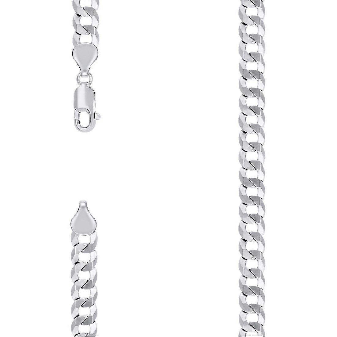 925纯银纯银超平舒适链条铑7.2mm脚链9英寸脚链男女通用