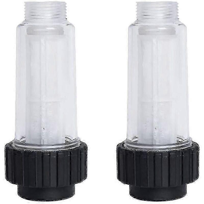 High-pressure cleaner with two filter elements, water filter accessories 33*24*120mm