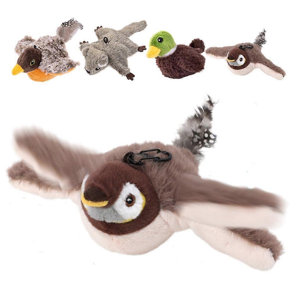 Interactive Cat Toy with Wing Movement,   Rechargeable Bird Interactive Cat Toy