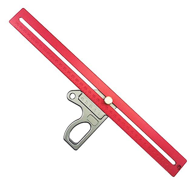 200/300/400Mm Woodworking 45/90 Degree Scriber Ruler Height Gauge Measuring Tool 6xdd