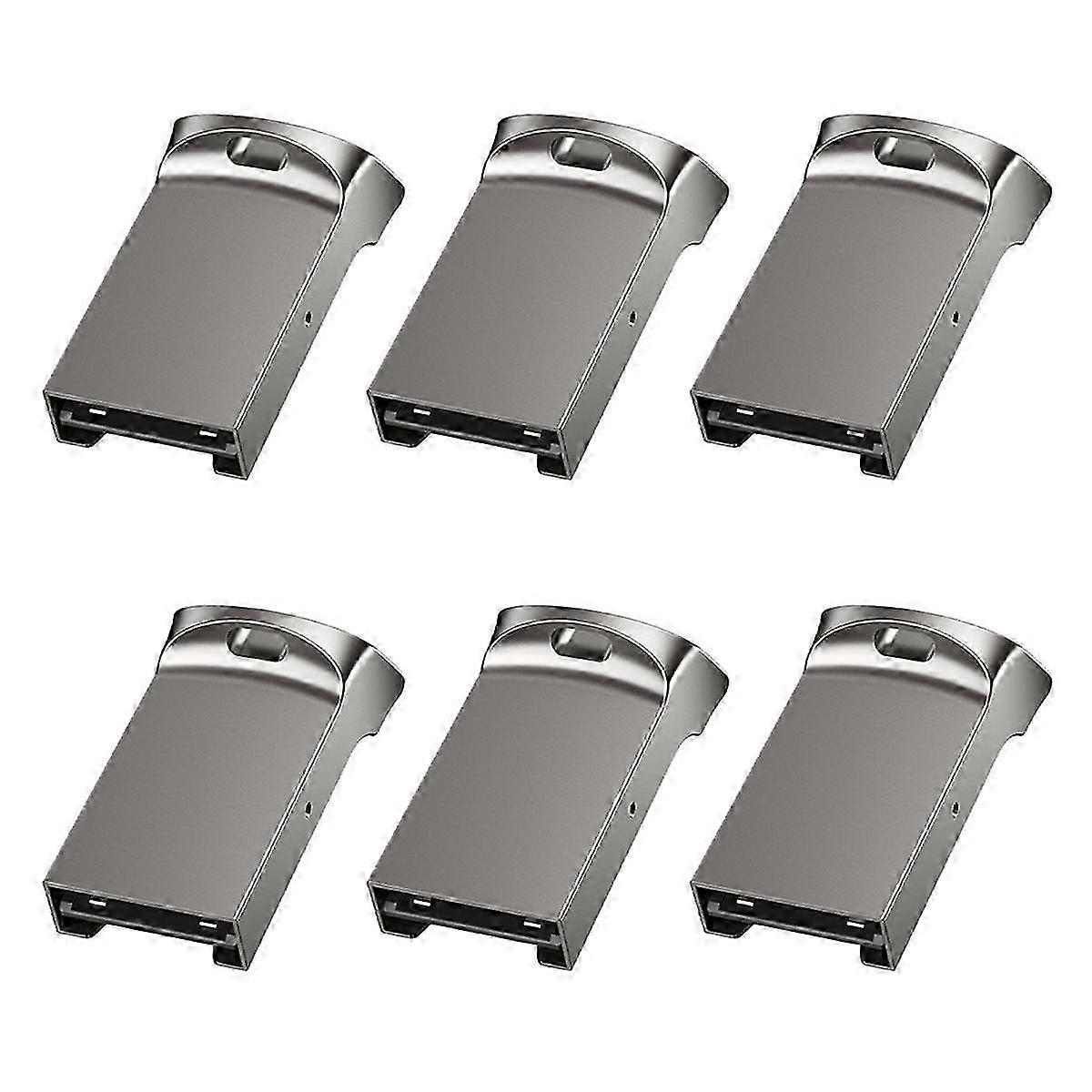 6X Mini TF Card Reader USB Computer Card Reader TF Card Memory Reader Adapter with LED Indicator fo