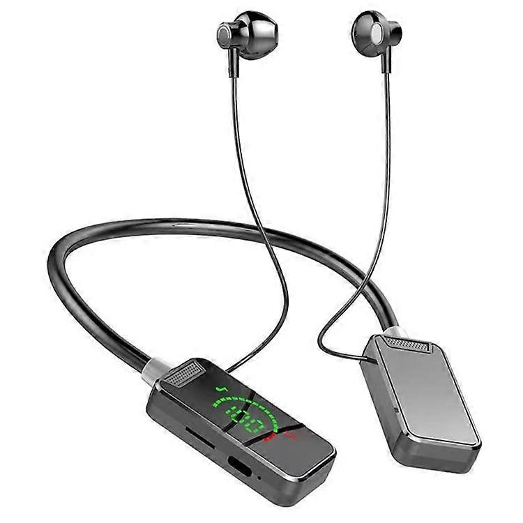 S8 Sport Running Neckband Bluetooth Headset Digital Display Music Calling Earphone Support TF Card