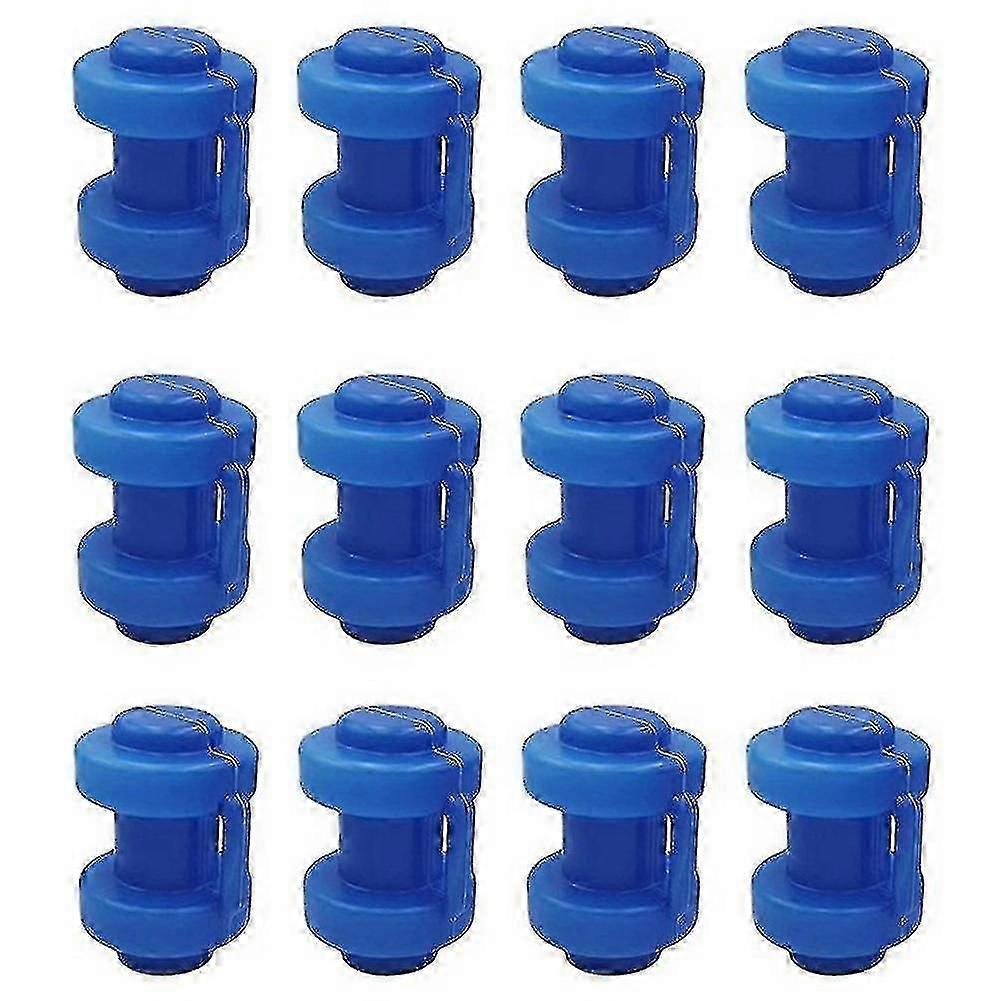 12 Pcs Trampoline Caps 25 Mm,trampoline End Caps For Attaching The Safety Net To The Net Poles Of T