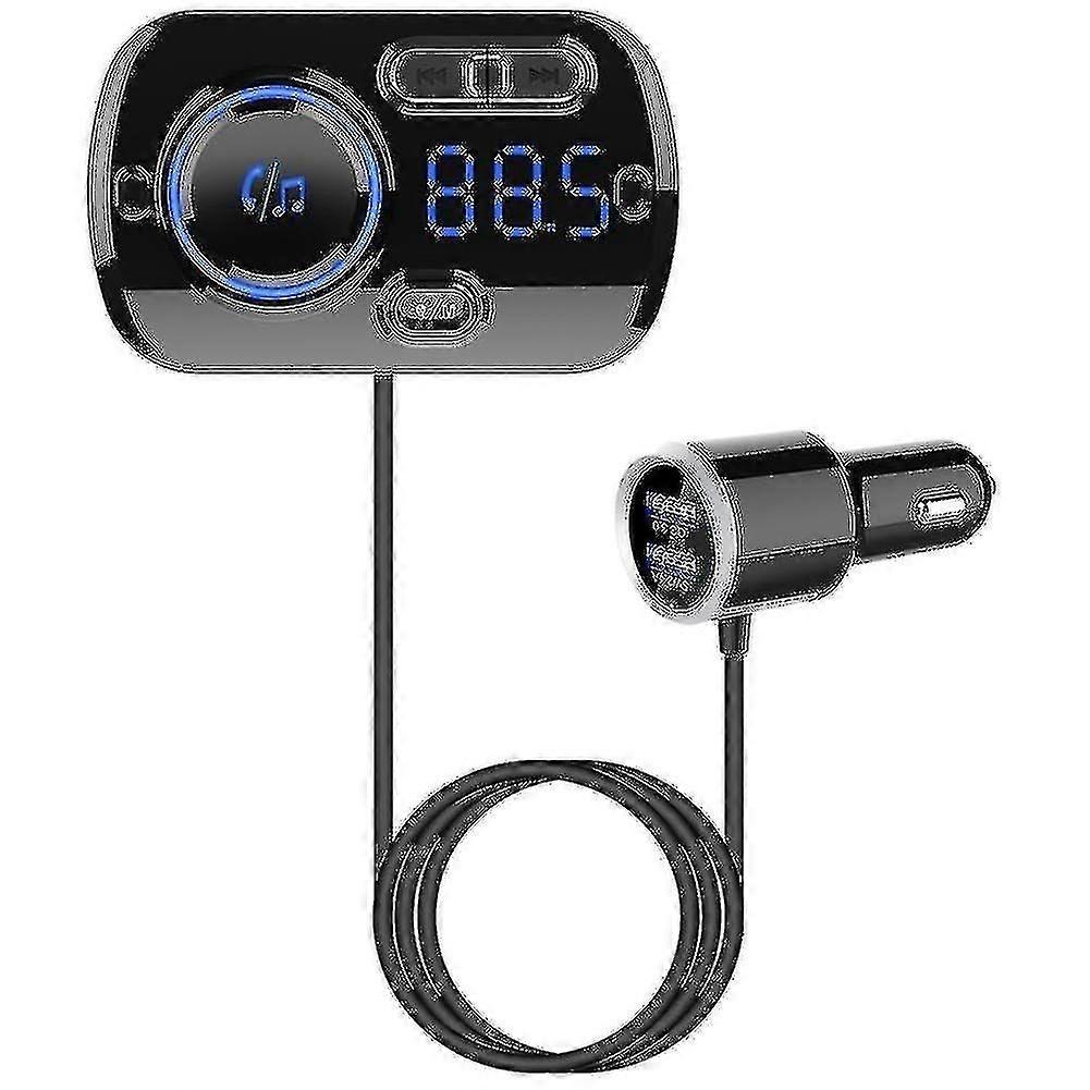 Tooth Dual Usb Charr Car Fm Transmitter Hands- Call Mp3 O Player