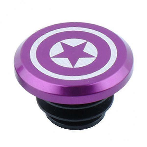 2X 1 Piece Alloy Bicycle Bike Handlebar End Plugs Bar End Cap Purple B