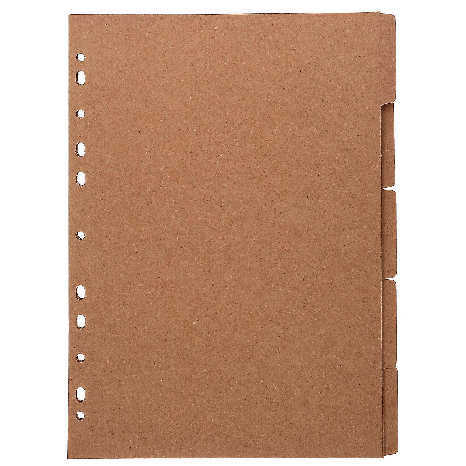 4 Books Dividers for Binder A4 Dividers Loose-leaf Page Markers Punched Binder Dividers