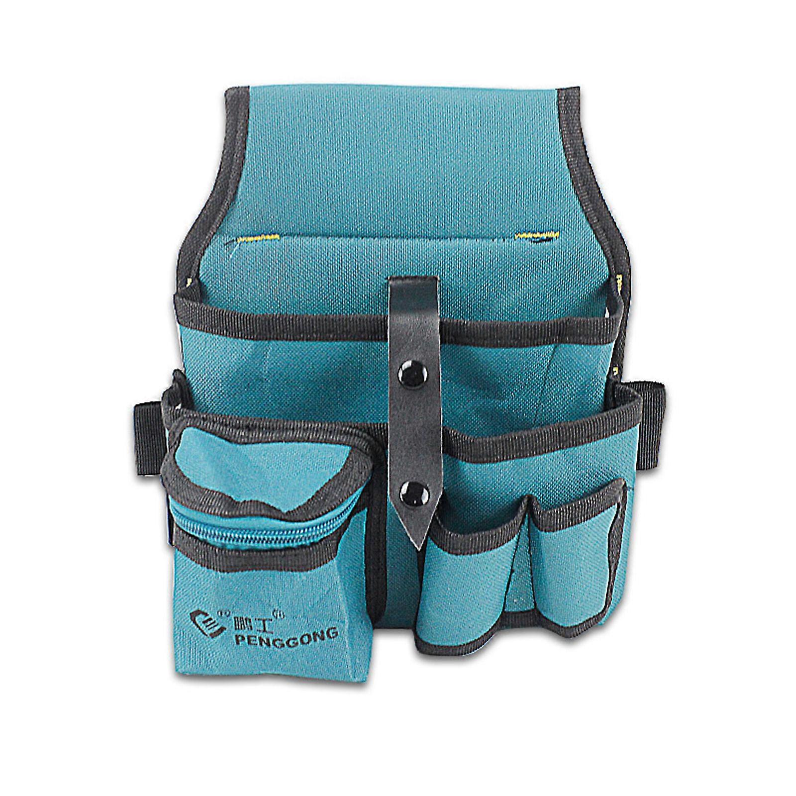 Portable Tool Bag with Multi-pockets Utility Waist Bag Professional Tool Holder Garden Tools Bag Oxford Cloth Material Multicolor