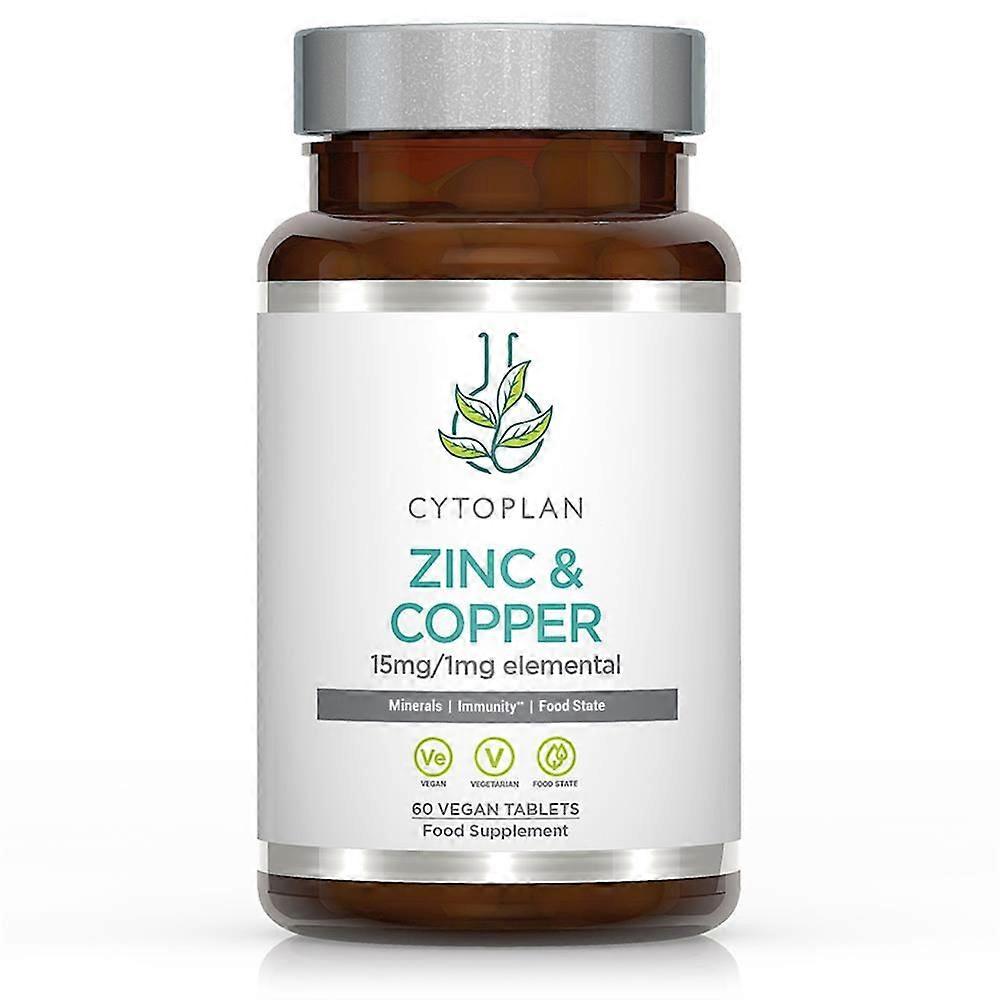 Cytoplan Zinc Copper 15 mg 1 mg 60 tablets