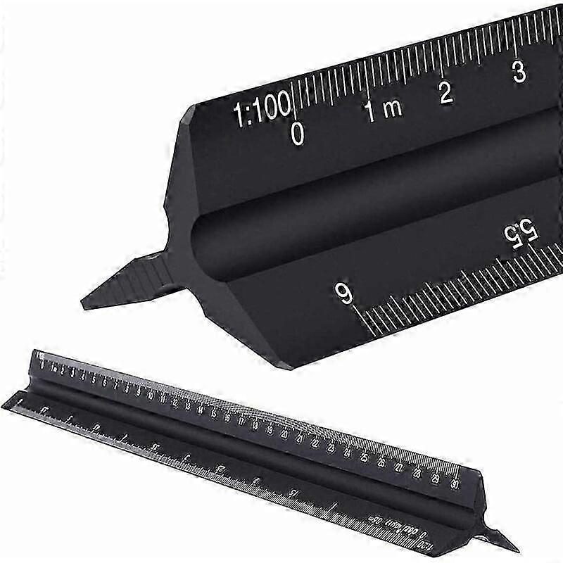 Triangular Ruler,scale Ruler Architect,metal Aluminum Engineer Triangular Scale Ruler Scale 1:100,1:200,1:250,1:300,1:400,1:500,aluminum Triangular Ru