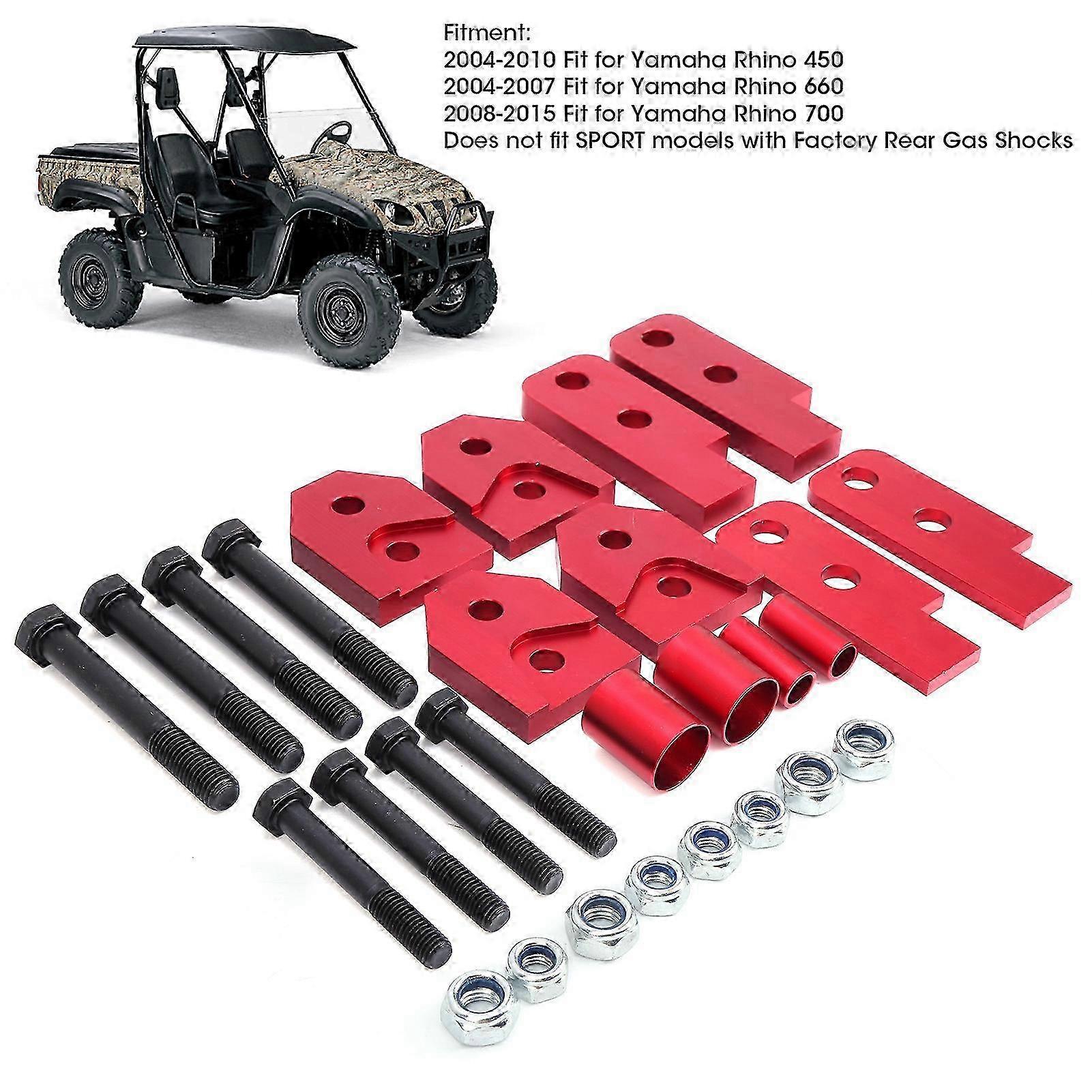 2in ATV Full Lift Kit All-Terrain Vehicle Lifting Tool Red Suitable for a Certain Brand Rhino 450/660/700