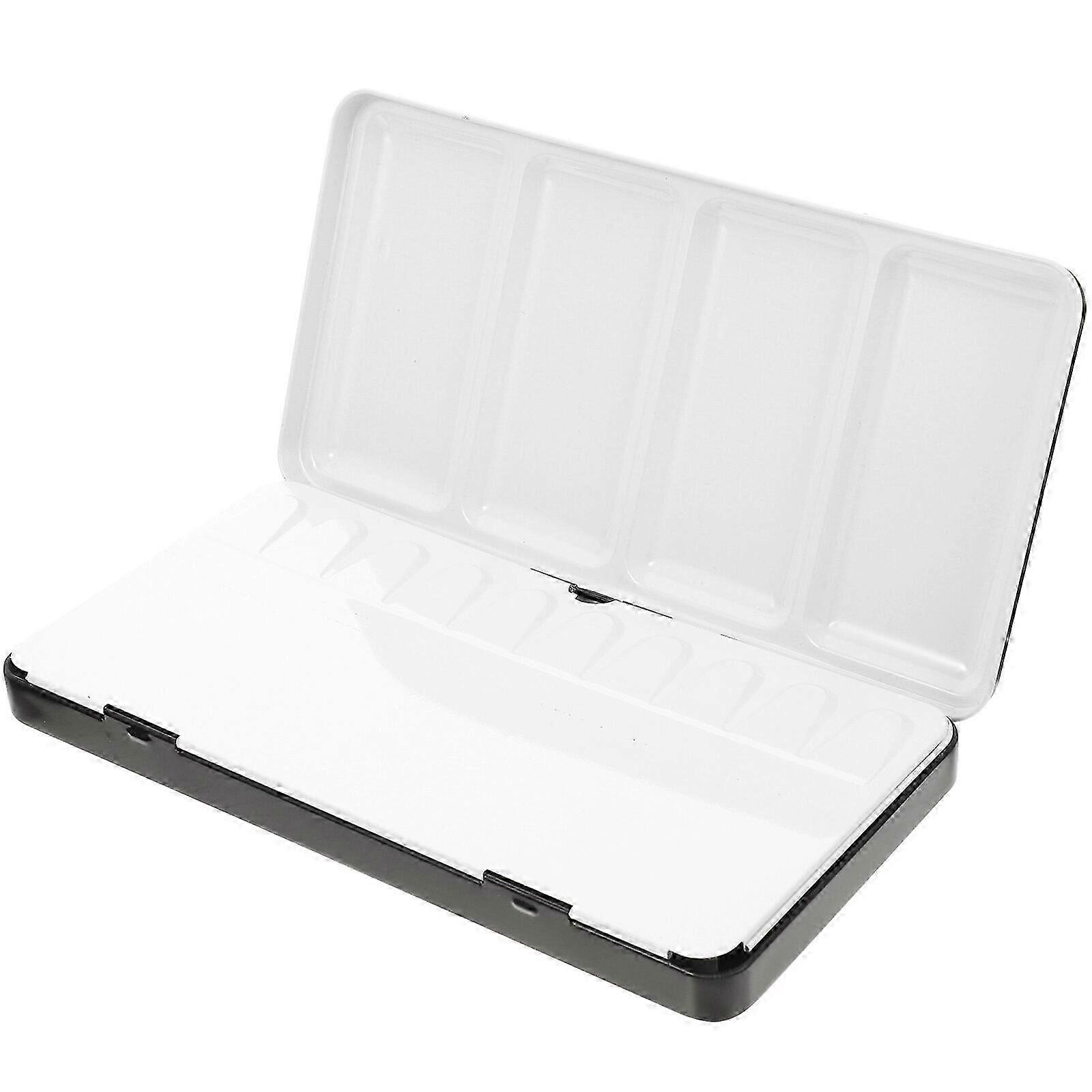 48-Color Empty Iron Box Watercolor Pigment Storage Case - Black Size 3