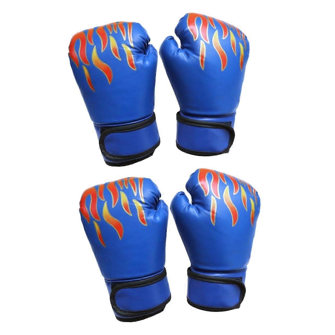 Boxing Gloves for Thai Sparring Kickboxing Eva Blue