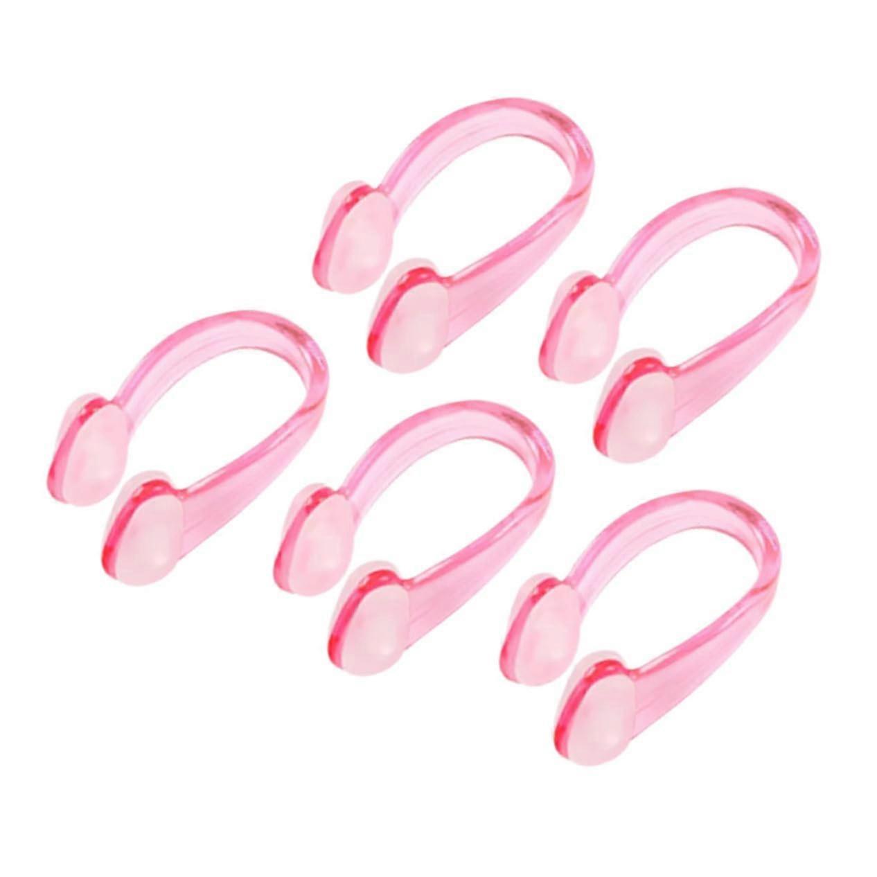 Pack of 5 Swimming Nose Clip Swimming Nose Stud Underwater Nose Clip Underwater Nose Stud Pool Nose Clip for Swimming Nose Stud for Diving Nose Clip