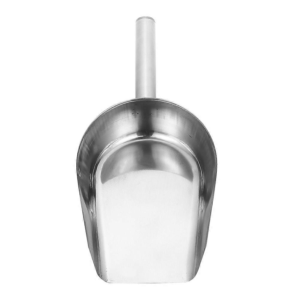 Stainless Steel Heavy Duty Food Scoop for Ice Cubes, Flour & Grains – Curved Edge Design to Prevent Overflow, Multi Purpose Scoop for Home &
