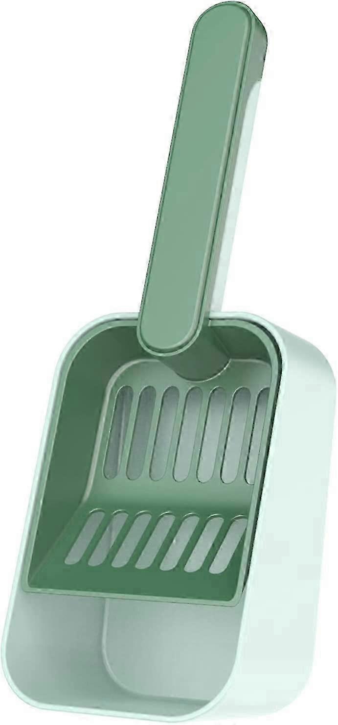 Cat Litter Scoop with Holder, Plastic Cat Litter Scooper, Deep Shovel for Litter Box, Large Capacity for Cat Owners (Pink)