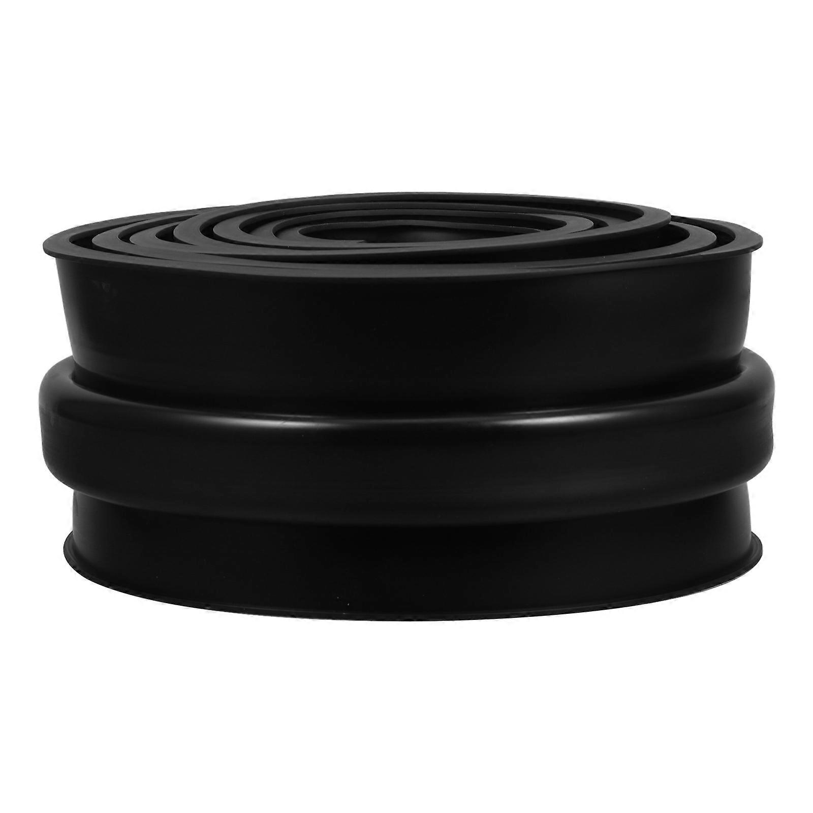 Garage Door Seal Bottom 300.00X10.00X0.90Cm Black 1Set