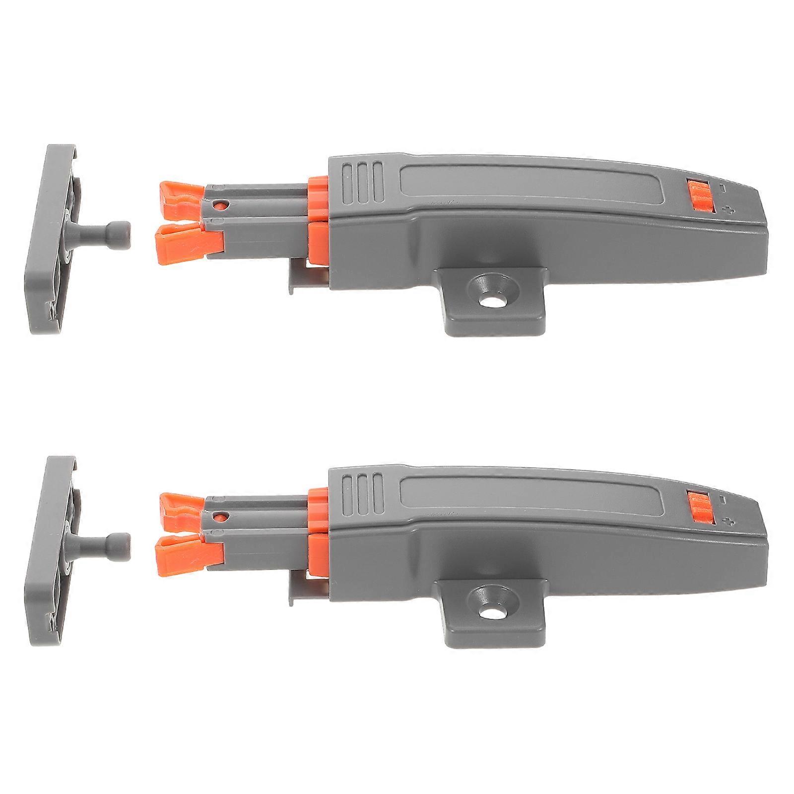 Heavy Duty Push Door Latch, 2pcs Set, Adjustable Rebound Mechanism for Cabinets, Handle Free Design for Kitchen and Wardrobe