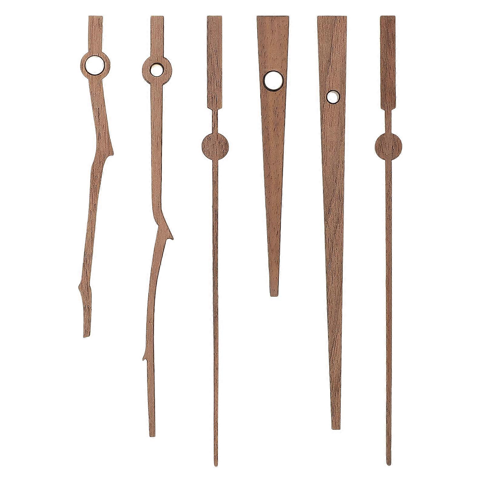 2 Sets Decorative Wooden Clock Hands – Sturdy, Corrosion Resistant Replacement Parts for Silent Wall Clock Mechanisms, Easy DIY Installation