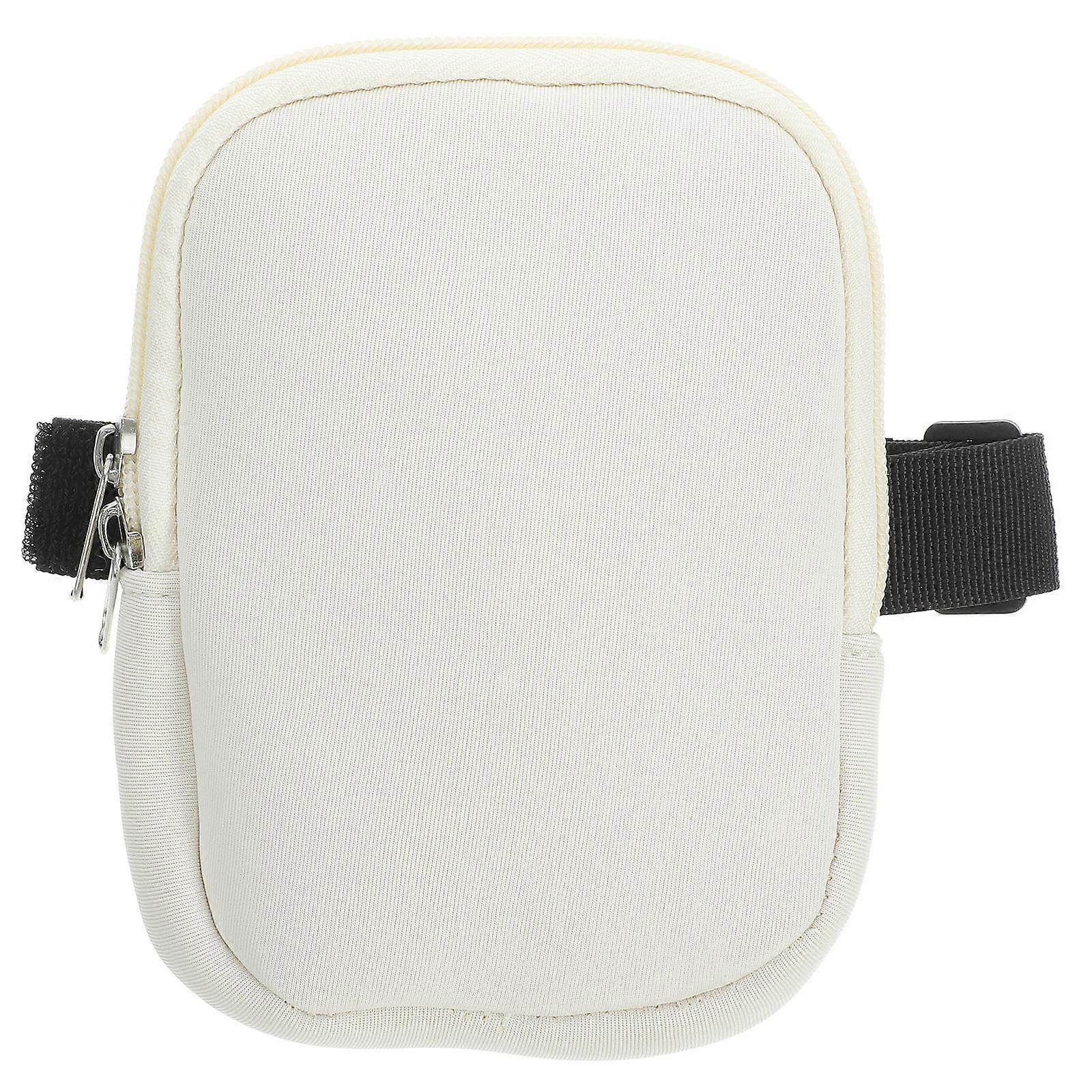 Water Bottle Protector Pouch Tumbler Bag Outdoor Gym Accessory Beige Rectangular 1Pack