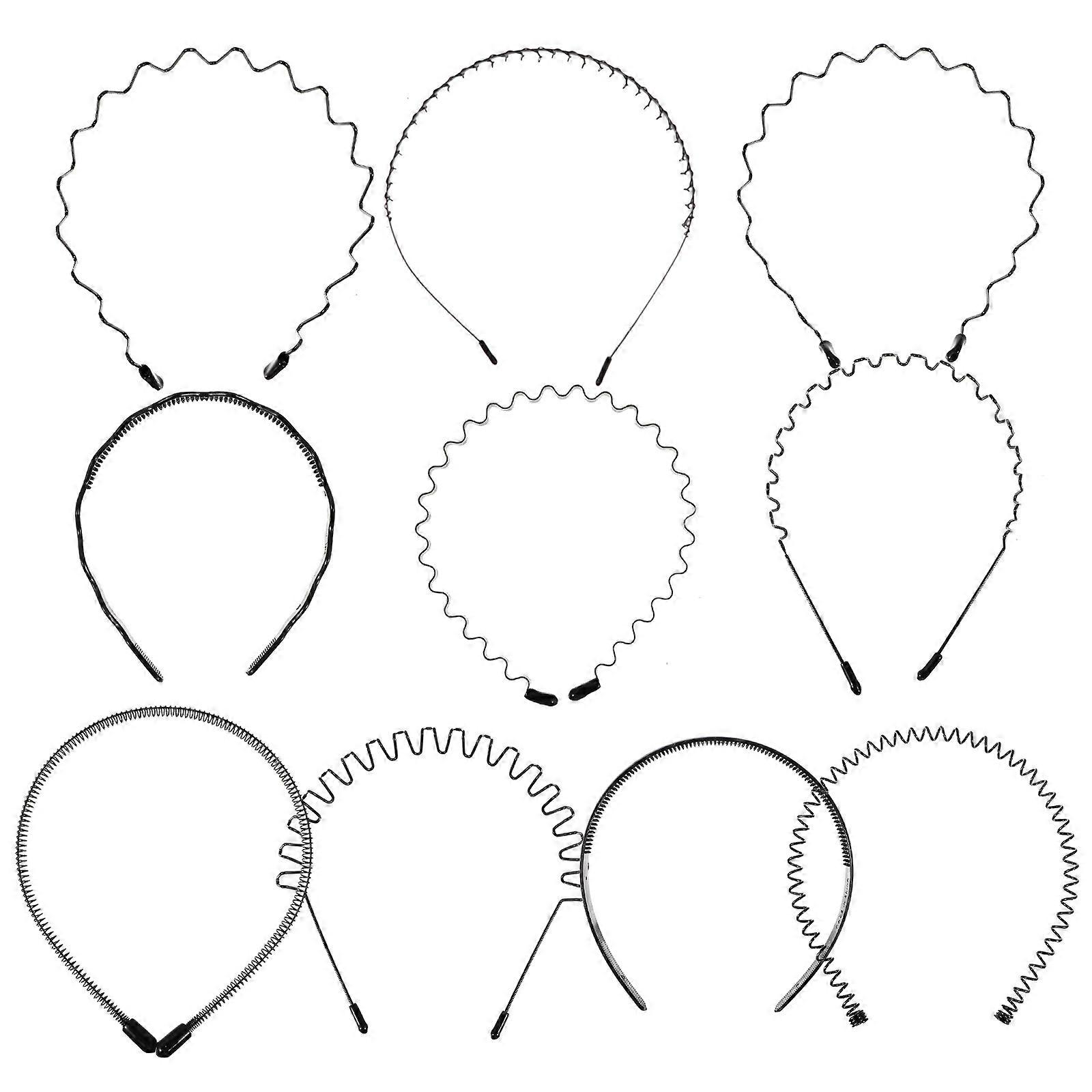 Fashion Hair Bands Wavy Style Daily Activities Accessory 13X13X1.5CM Elastic Durable 10Set