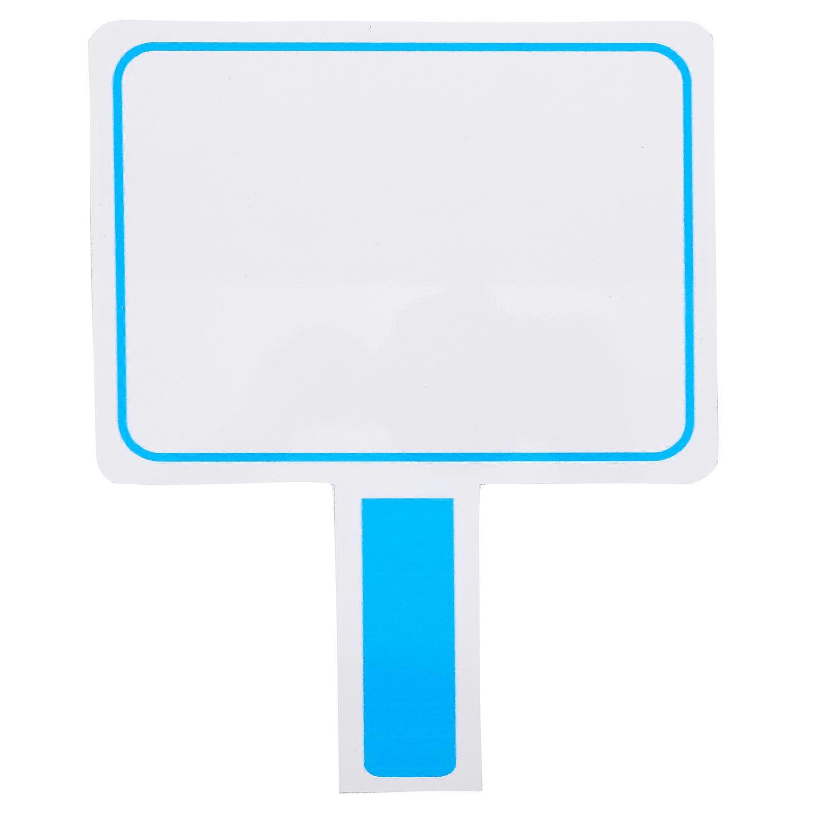 Classroom Voting Paddle Handheld Whiteboard PVC Material Double Sided Writing Scoring Interactive Learning Activities Blue 25.00X20.00X0.50CM 1Set