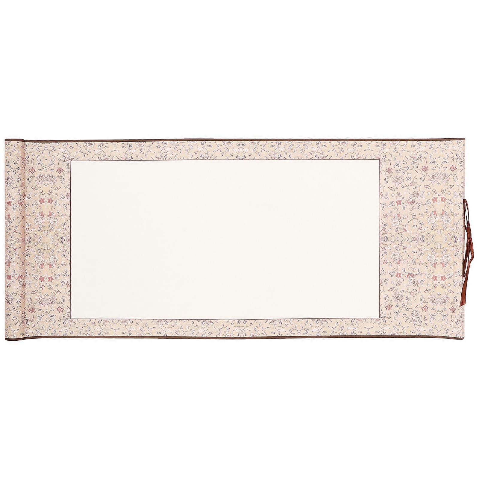 Scroll Painting Chinese Calligraphy Blank Scroll Red Rectangular 1Pcs